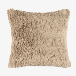 Casa Viva Funda de cojín de pelo beige 45x45cm Hot