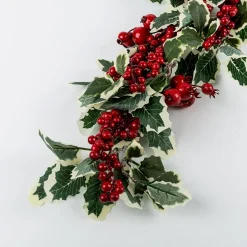 Casa Viva Guirnalda de acebo y frutos rojos 140cm Outlet