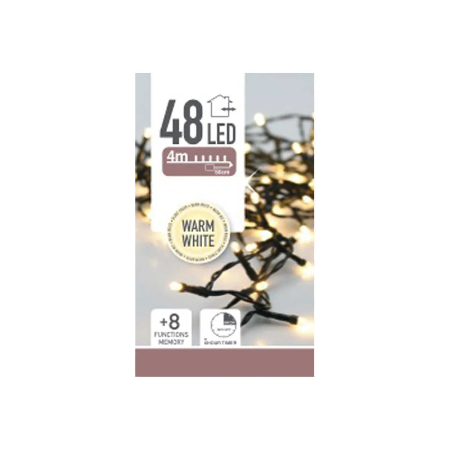 Casa Viva Guirnalda de luces exterior 48 LEDs luz cálida 4m Online