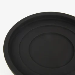 Casa Viva Jabonera negra de poliresina Carbon Ø11cm