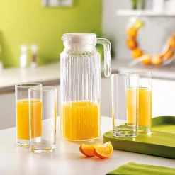 Casa Viva Jarra de agua de cristal con tapa Quadro 1,1L Discount