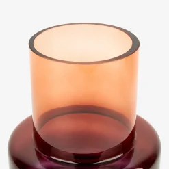 Casa Viva Jarrón de cristal ámbar Ø12x24cm Best