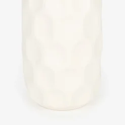 Casa Viva Jarrón de gres blanco Simón Ø9x19cm New