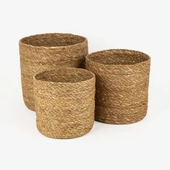 Casa Viva Macetero de fibras naturales Typha Misha Ø17x17cm Best