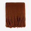 Casa Viva Manta efecto mohair burgundy 130x150cm Online