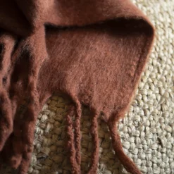 Casa Viva Manta efecto mohair burgundy 130x150cm Online