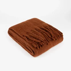 Casa Viva Manta efecto mohair burgundy 130x150cm Online