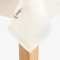 Casa Viva Mantel blanca bordado Esquiadores 150x250cm