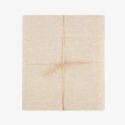 Casa Viva Mantel de algodón beige liso 150x200cm Clearance