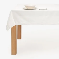 Casa Viva Mantel de algodón blanco Vainica 140x140cm Hot