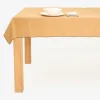 Casa Viva Mantel de algodón con flecos mostaza 140x250cm Best