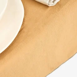 Casa Viva Mantel de algodón con flecos mostaza 140x250cm Best