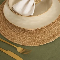 Casa Viva Mantel individual de yute Ø37cm Online