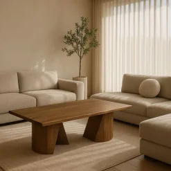 Casa Viva Mesa de centro de madera de mango Viena 120x65x46cm Clau&Chloe Sale