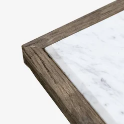 Casa Viva Mesa de centro de madera de olmo reciclada Pisco 100x100x45cm New