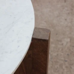 Casa Viva Mesa de centro de mármol y madera Berlín Ø90x45 Clau&Chloe Hot