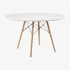 Casa Viva Mesa de comedor de madera blanca Leisure Ø120x75cm Hot