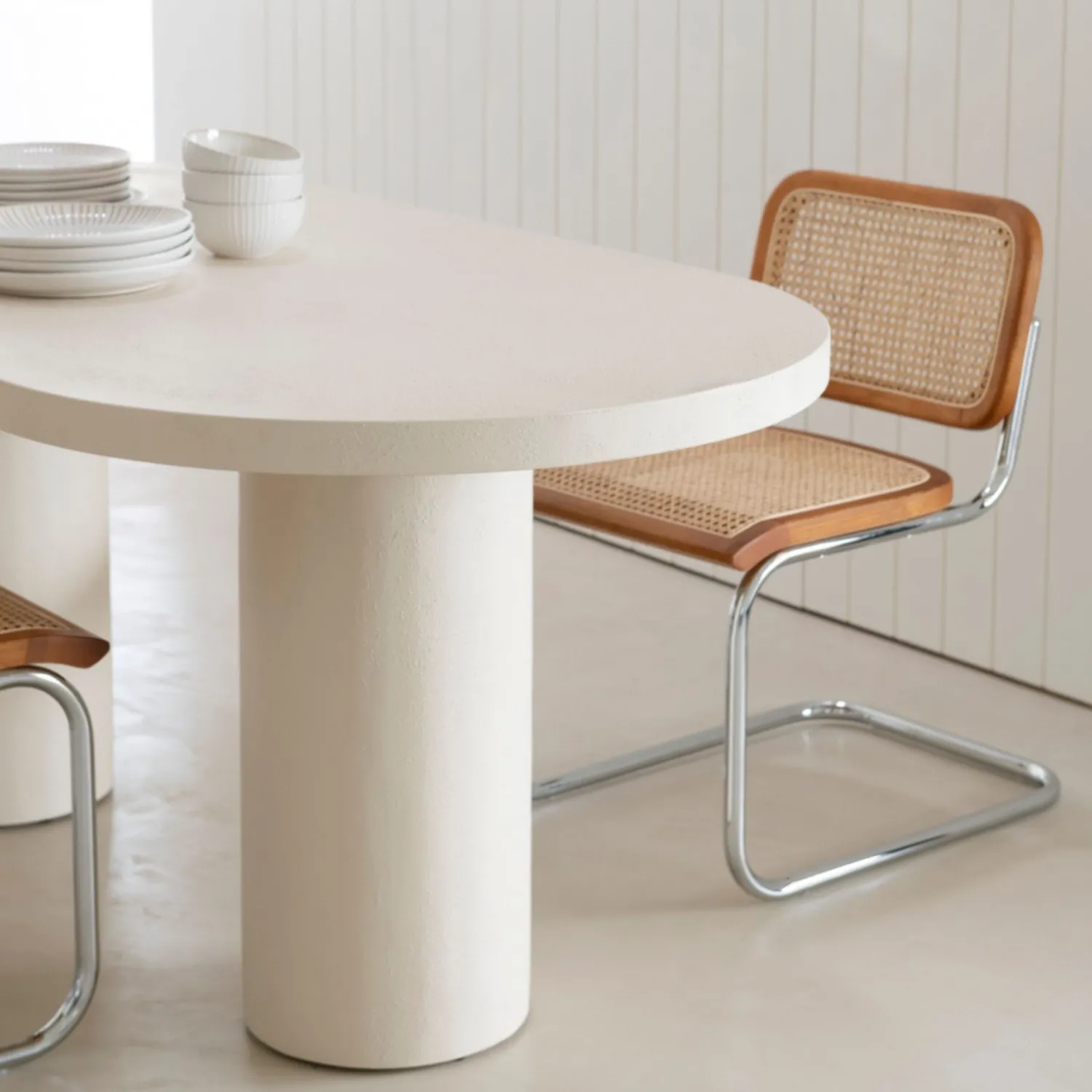 Casa Viva Mesa de comedor de microcemento Kurli 180x90x76cm Clau&Chloe Best