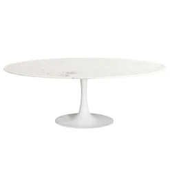 Casa Viva Mesa de comedor de mármol y metal Hefei 200x100x76cm Clau&Chloe Outlet