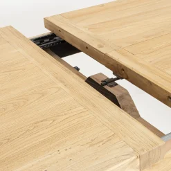 Casa Viva Mesa de comedor extensible de madera de olmo reciclada Toulouse 160/220x80x76cm Discount