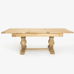 Casa Viva Mesa de comedor extensible de madera de olmo reciclada Toulouse 160/220x80x76cm Discount