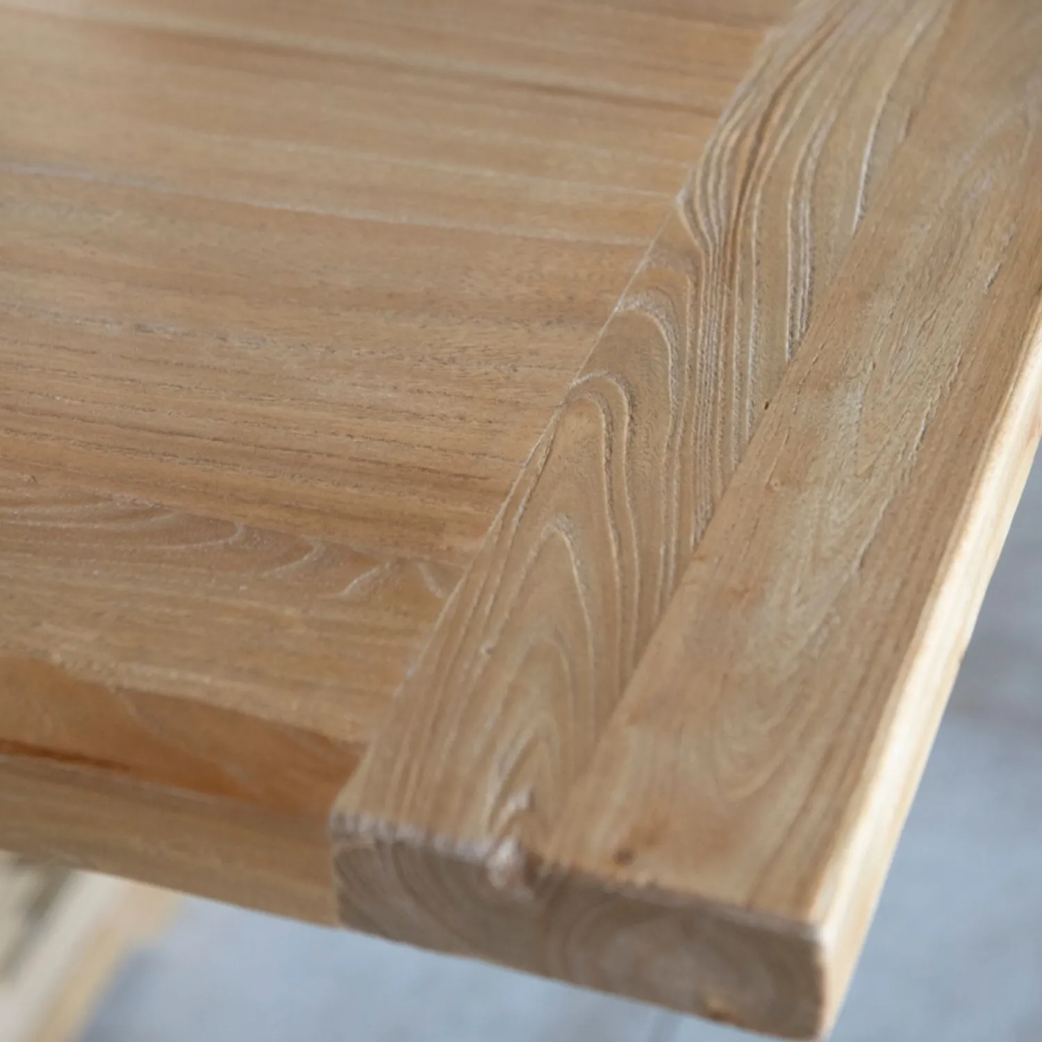 Casa Viva Mesa de comedor extensible de madera de olmo reciclada Toulouse 160/220x80x76cm Discount