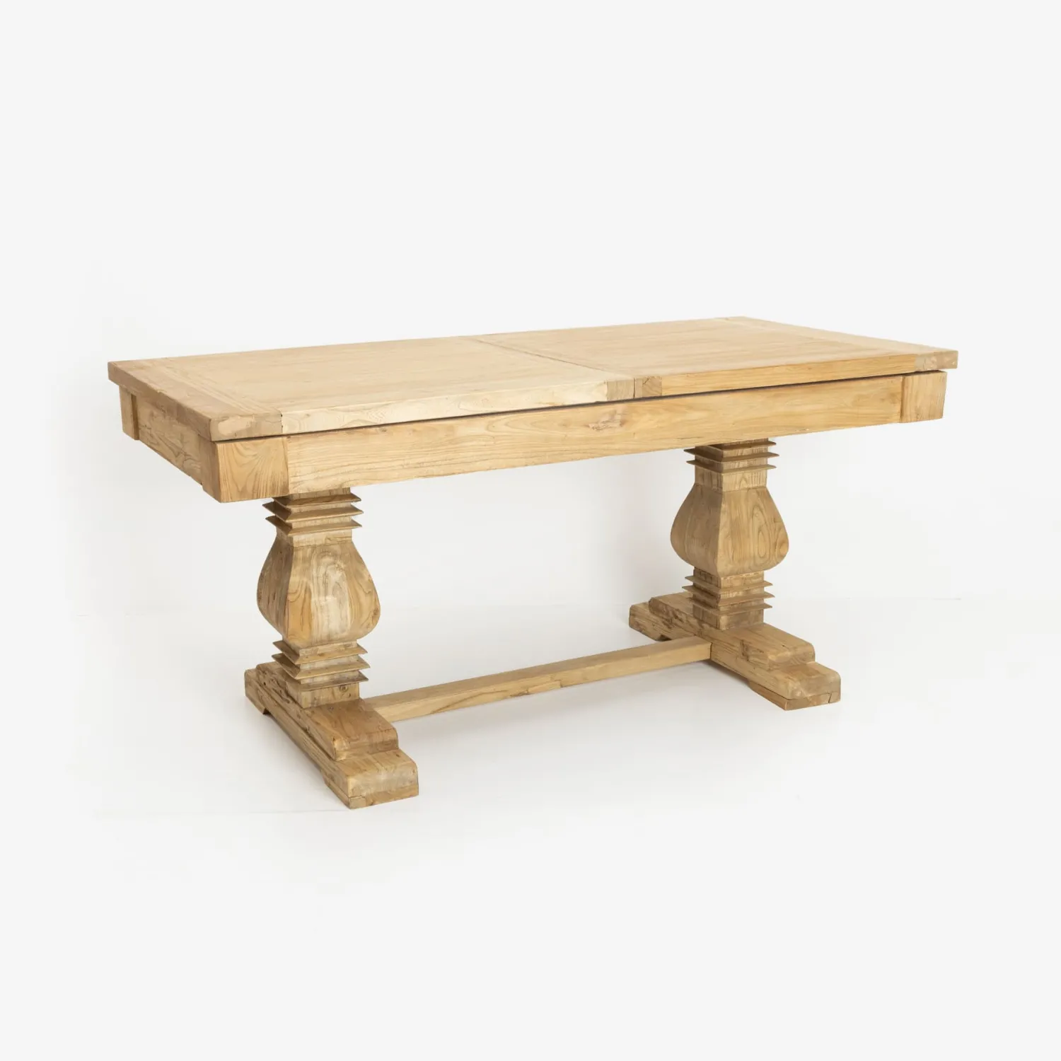 Casa Viva Mesa de comedor extensible de madera de olmo reciclada Toulouse 160/220x80x76cm Discount