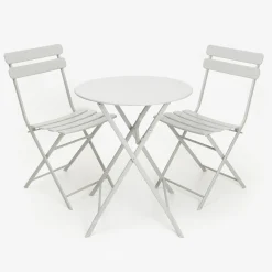 Casa Viva Mesa de jardín plegable gris Bistro Ø60x70cm Discount
