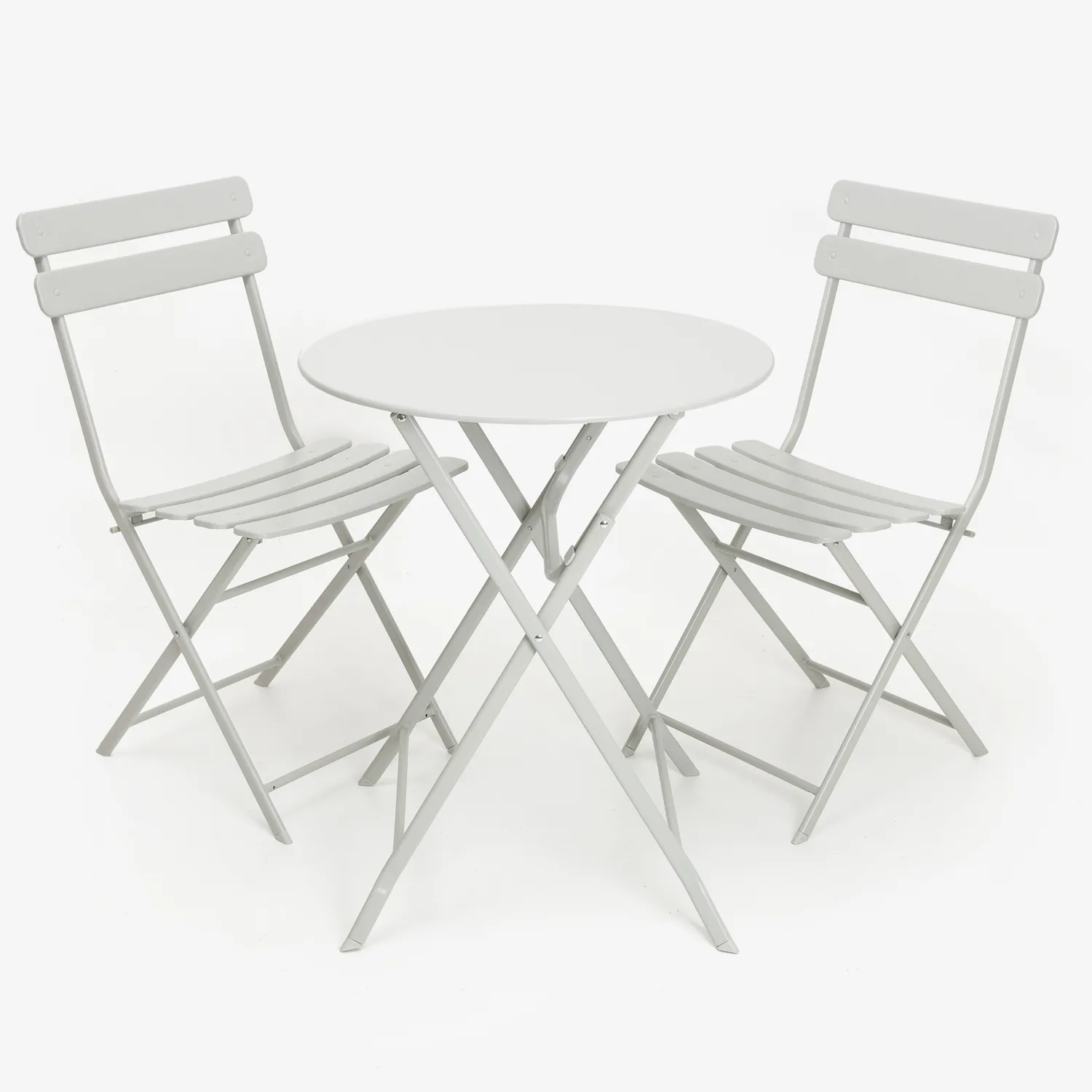 Casa Viva Mesa de jardín plegable gris Bistro Ø60x70cm Discount