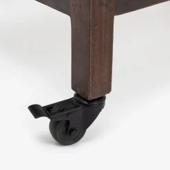 Casa Viva Mueble bar con ruedas de madera de olmo reciclada Pisco 70x50x91cm Best