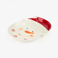 Casa Viva Plato de dolomita Snowman 30x23x3,5cm Clearance