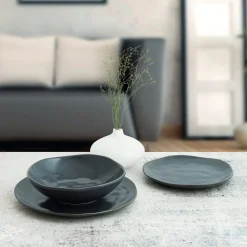 Casa Viva Plato hondo de cerámica negro Cosmos Ø22cm Hot