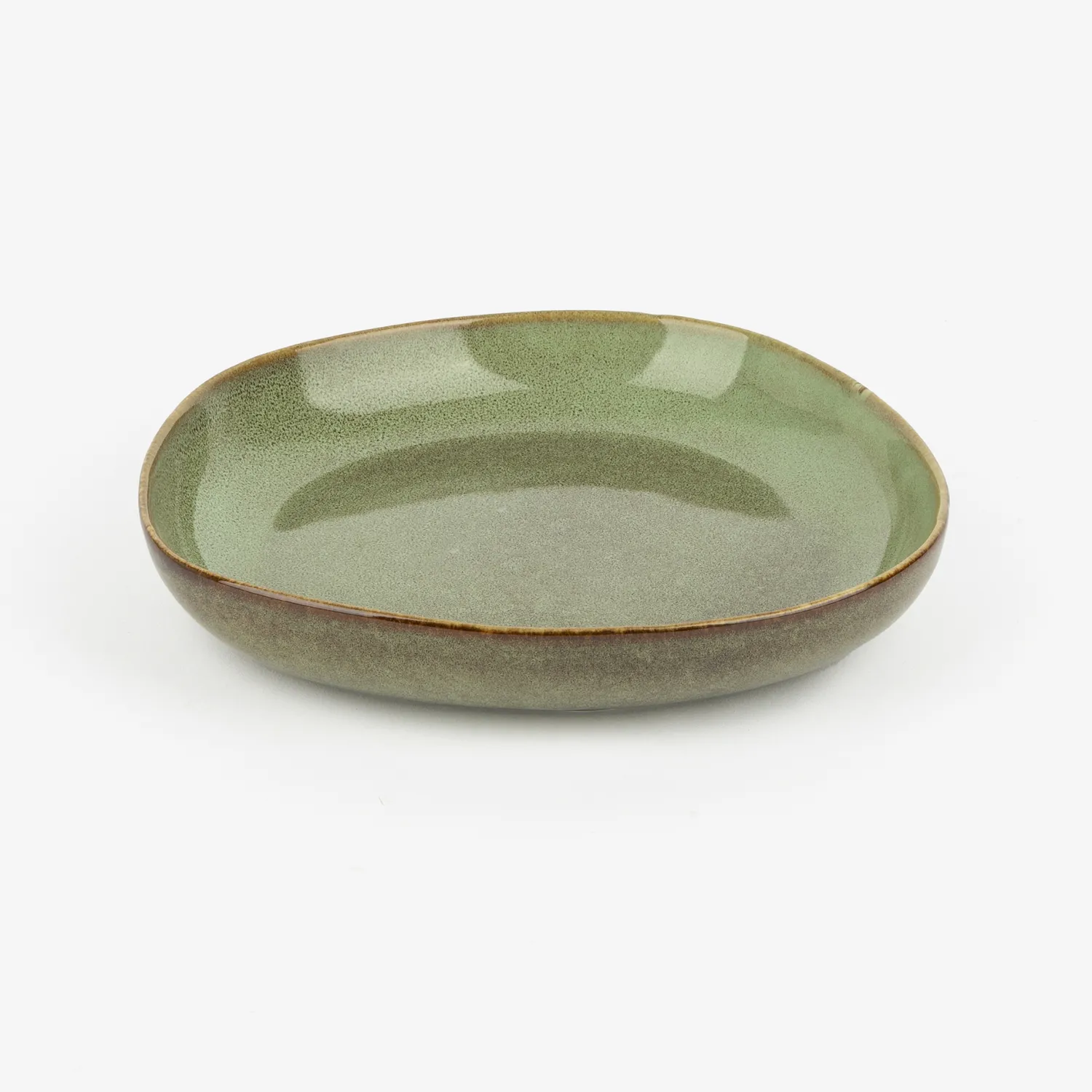 Casa Viva Plato hondo de gres verde Beget Ø21cm Hot