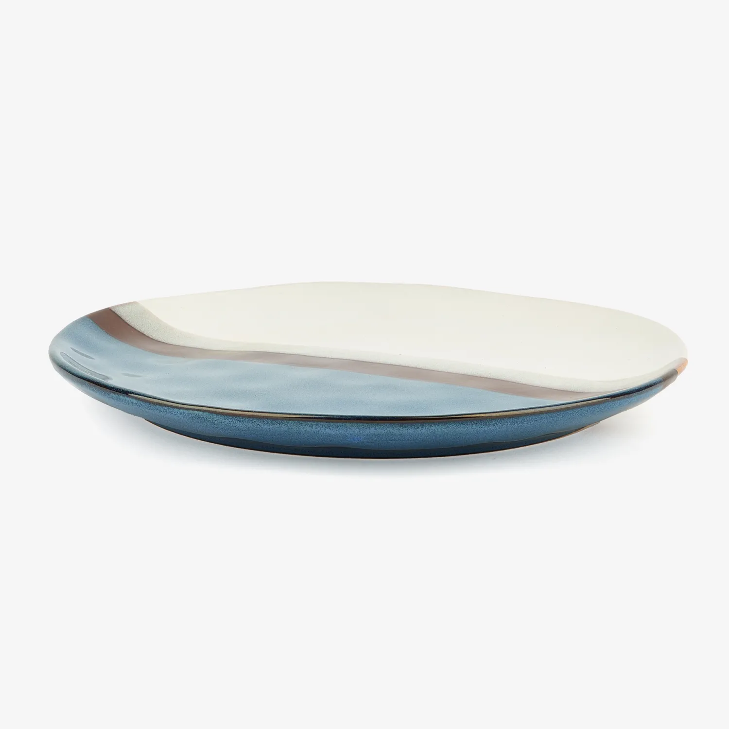 Casa Viva Plato llano de cerámica azul Sotres Ø27cm Online