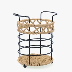 Casa Viva Portautensilios de cocina de acero y cuerda Ø11cm Aris Hot