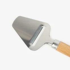Casa Viva Rallador de queso de acero con mango de madera 20,5cm