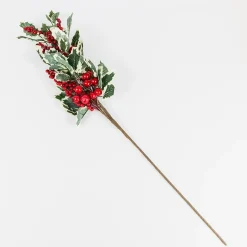 Casa Viva Rama de acebo con frutos rojos 81cm New