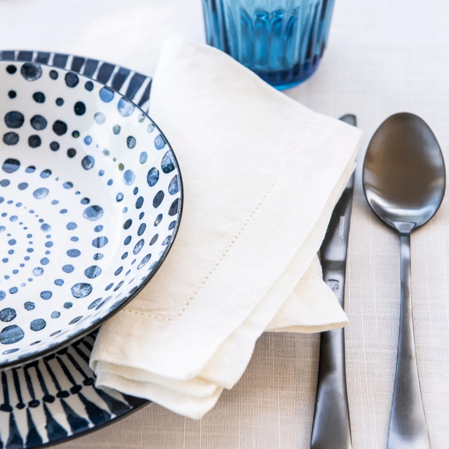 Casa Viva Servilleta de tela básica color blanco 45x45cm Discount