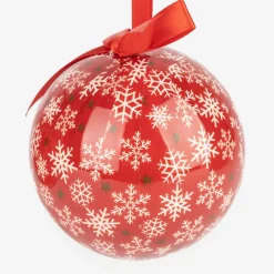 Casa Viva Set 7 bolas decorativas rojas copos de nieve 7,5cm Best
