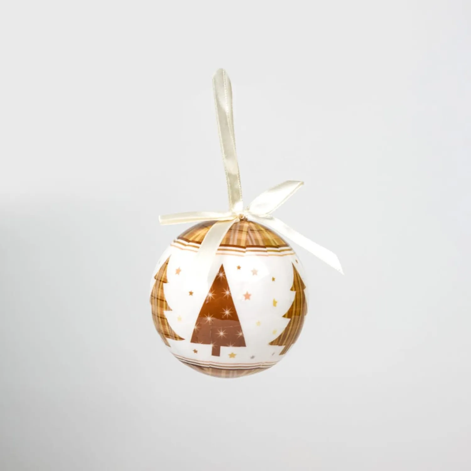 Casa Viva Set de 6 bolas decorativas doradas Árboles 7,5cm Hot