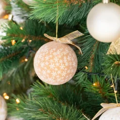 Casa Viva Set de 6 bolas decorativas doradas Ø7,5cm Clearance