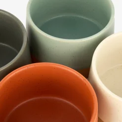 Casa Viva Set de 4 boles de gres de colores Ø9x5cm Discount