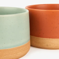 Casa Viva Set de 4 boles de gres de colores Ø9x5cm Discount