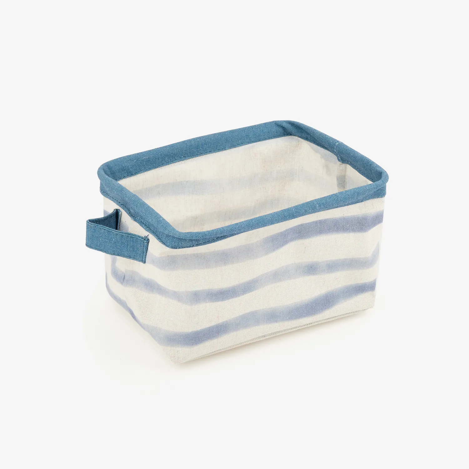 Casa Viva Set de 3 cestas de rayas azules Blue