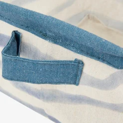 Casa Viva Set de 3 cestas de rayas azules Blue