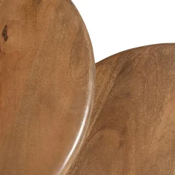 Casa Viva Set de 2 mesas auxiliares de madera Munich Ø60/45cm Clau&Chloe Discount