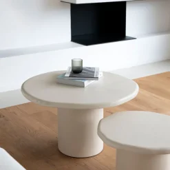 Casa Viva Set de 2 mesas auxiliares de microcemento Kurli 75/50cm Clau&Chloe Outlet