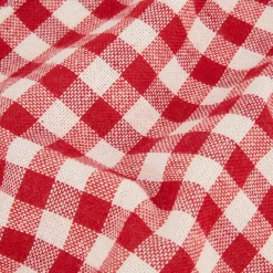 Casa Viva Set de 2 servilletas de algodón rojo Vichy 43x43cm