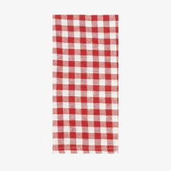 Casa Viva Set de 2 servilletas de algodón rojo Vichy43x43cm Clearance