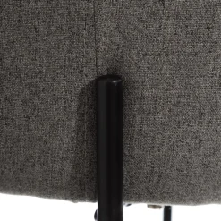 Casa Viva Set de 2 sillas de comedor de metal con tela gris Caleb 50x54x78cm Hot